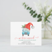 We zijn verhuisd  Autostaat Auto Kerstmis  Aankondigingskaart (Staand voorkant)