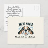 We zijn verhuisd! Bereid je voor op de Lachen! Briefkaart (Voorkant / Achterkant)