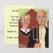 We zijn verhuisd Bericht American Gothic Ranch Aankondiging (Voorkant / Achterkant)