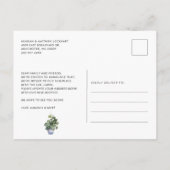 We zijn verhuisd Bericht Chic Verhuizen Aankondigingskaart (Achterkant)