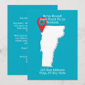 We zijn verhuisd! Bezoek ons in Vermont Aankondiging (Voorkant / Achterkant)