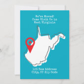 We zijn verhuisd! Bezoek ons in West Virginia Aankondiging (Voorkant)