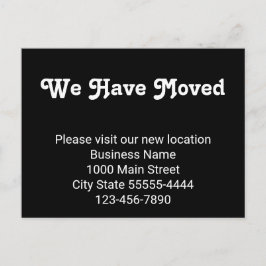 We zijn verhuisd Bezoek onze nieuwe locatie Briefkaart