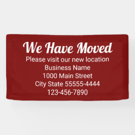 We zijn verhuisd, bezoek onze nieuwe locatie DK RE Spandoek