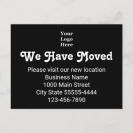 We zijn verhuisd, bezoek onze nieuwe locatie Logo Briefkaart