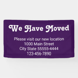 We zijn verhuisd, bezoek onze nieuwe locatie Paars Spandoek