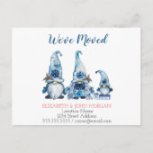 We zijn verhuisd, Blauwe Gnomen Aankondigingskaart (Voorkant)