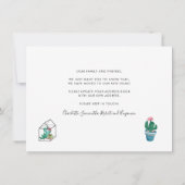 We Zijn Verhuisd Boho Chic Verhuisbericht Aankondiging (Achterkant)