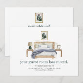 We zijn verhuisd Boho Chic Verhuizing Aankondiging (Voorkant / Achterkant)