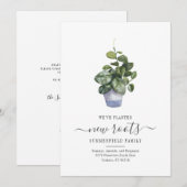 We zijn verhuisd Boho Script Nieuwe Roots Botanisc (Voorkant / Achterkant)
