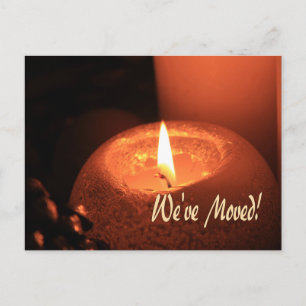 We zijn verhuisd!    Brandende kaarsen kerst Briefkaart