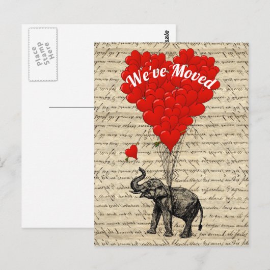 We zijn verhuisd briefkaart (Voorkant / Achterkant)