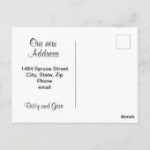 We zijn verhuisd! Briefkaart (Achterkant)