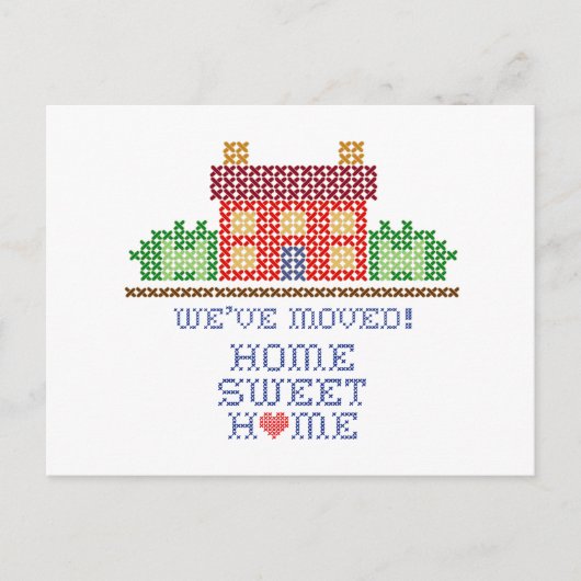 We zijn verhuisd! Briefkaart (Voorkant)