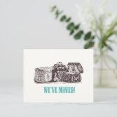We zijn verhuisd! Briefkaarten (Staand voorkant)