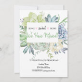 We zijn verhuisd, cactus succulents polka dots (Voorkant)