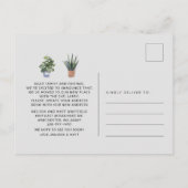 We zijn verhuisd Chic Boho verhuisbericht Briefkaart (Achterkant)