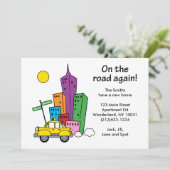 We zijn verhuisd Cityscape 5x7 eenzijdige kaart (Staand voorkant)