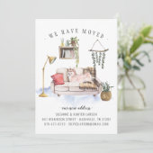 We Zijn Verhuisd | Corgi Verhuisbericht Aankondiging (Staand voorkant)