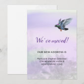 We zijn verhuisd, duif aankondiging (Voorkant / Achterkant)
