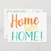 We zijn verhuisd | Eenvoudig Briefkaart | Home Swe (Voorkant / Achterkant)