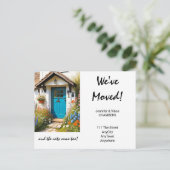 We zijn verhuisd en de katten kwamen ook. Gewijzig Aankondigingskaart (Staand voorkant)