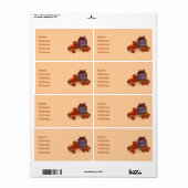 we zijn verhuisd etiket (Full Sheet)