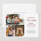 We zijn verhuisd Familie Kerst Foto's Verhuizen Aankondiging (Voorkant / Achterkant)