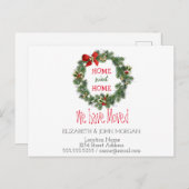 We zijn verhuisd, feestdag, homepage aankondigingskaart (Voorkant / Achterkant)