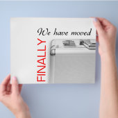 We zijn verhuisd flyer (Hand)