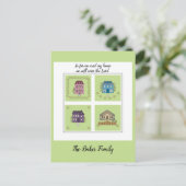 We zijn verhuisd - geloof gebaseerd Zoals voor mij Briefkaart (Staand voorkant)