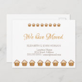 We zijn verhuisd, Gingerbrood House Aankondigingskaart (Voorkant / Achterkant)