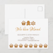 We zijn verhuisd, Gingerbrood House,Man,Star Aankondigingskaart (Voorkant / Achterkant)