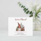 We zijn verhuisd, Gnomes Familie Aankondigingskaart (Staand voorkant)