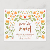 We zijn verhuisd, Herfst Nieuwe Thuis Aankondiging Briefkaart (Voorkant)