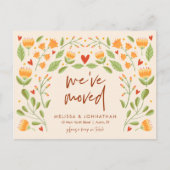 We zijn verhuisd, Herfst Nieuwe Thuis Aankondiging Briefkaart (Voorkant)
