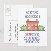 We zijn verhuisd. Home Aankondigingskaart (Voorkant / Achterkant)