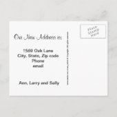 We zijn verhuisd. Home Aankondigingskaart (Achterkant)