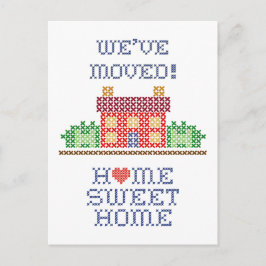 We zijn verhuisd. Home Aankondigingskaart