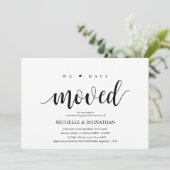 We zijn verhuisd, Housewarming party uitnodigingsk Kaart (Staand voorkant)