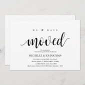 We zijn verhuisd, Housewarming party uitnodigingsk Kaart (Voorkant / Achterkant)