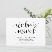 We zijn verhuisd, Housewarming party uitnodigingsk Kaart (Staand voorkant)
