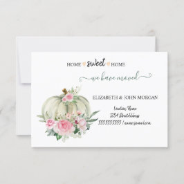 We zijn verhuisd, hout, pompoen, Rozen