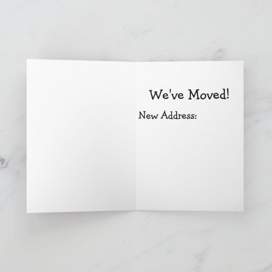 We zijn verhuisd. kaart (Binnen)