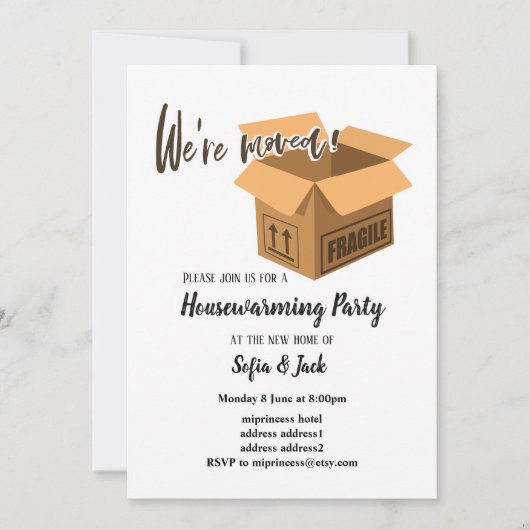 we zijn verhuisd kaart (Voorkant)