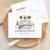 We zijn verhuisd Kamer Chic verhuizen Aankondigingskaart