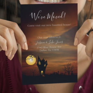 We zijn verhuisd. Kennisgeving van nieuw adres. Ve Aankondigingskaart