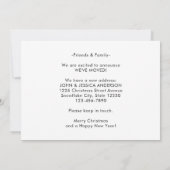 We zijn verhuisd kerst eikel krans verhuizen aankondiging (Achterkant)