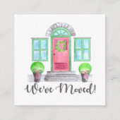 We zijn verhuisd! Kerst thuis Informatiekaartje (Voorkant)