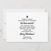 We zijn verhuisd Kerstboom heeft een nieuw huis ve Aankondiging (Achterkant)